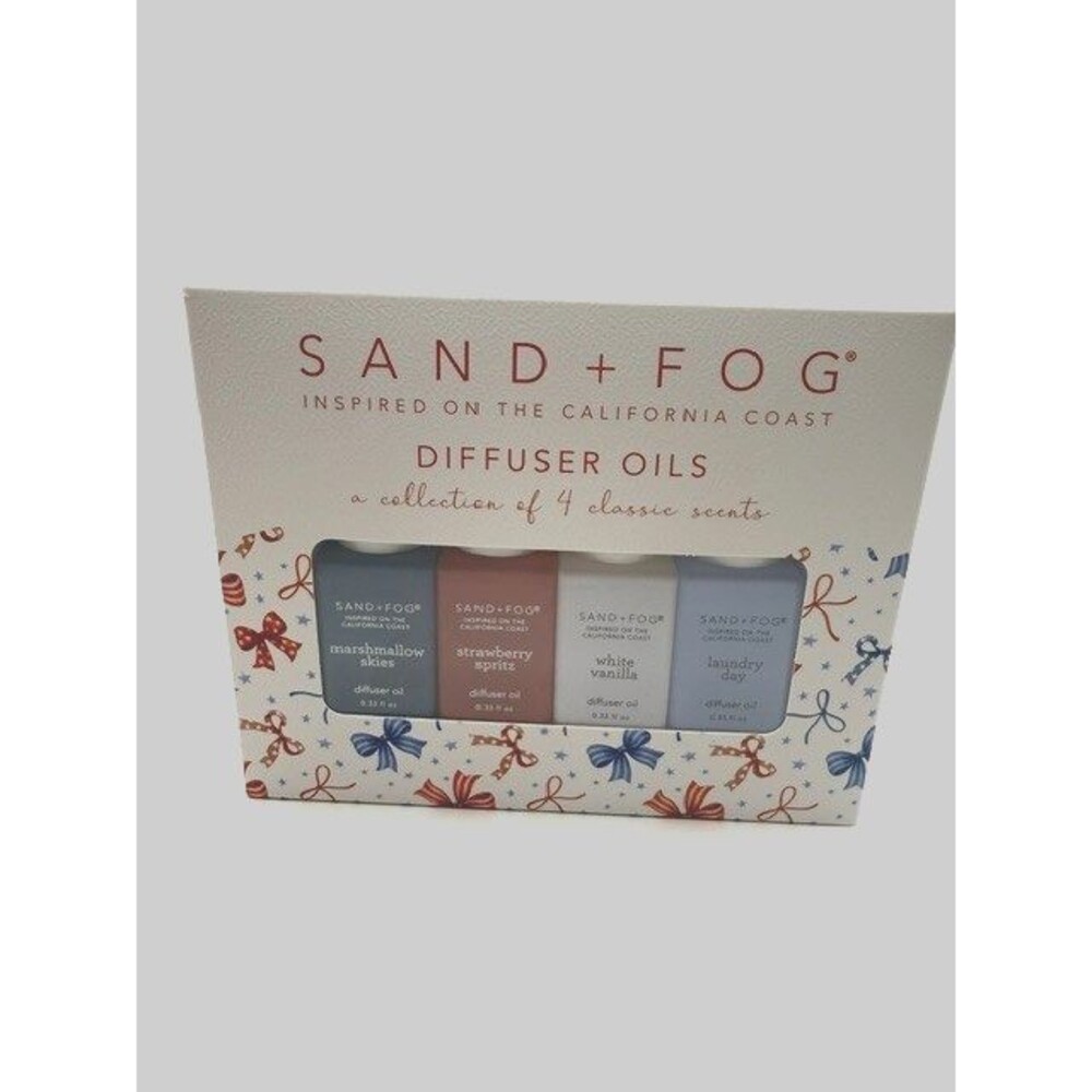 Sand + Fog Diffuser Oils Gift Set Marshmallow Skies Strawberry Spritz Vanilla